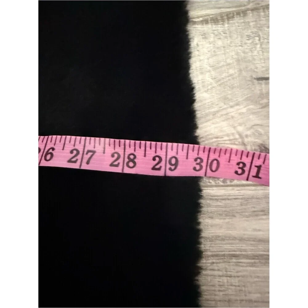 Silhouette homes rug mat faux fur black furry square mat